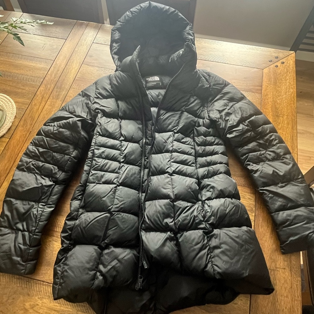 North face winter down puffer jacket black